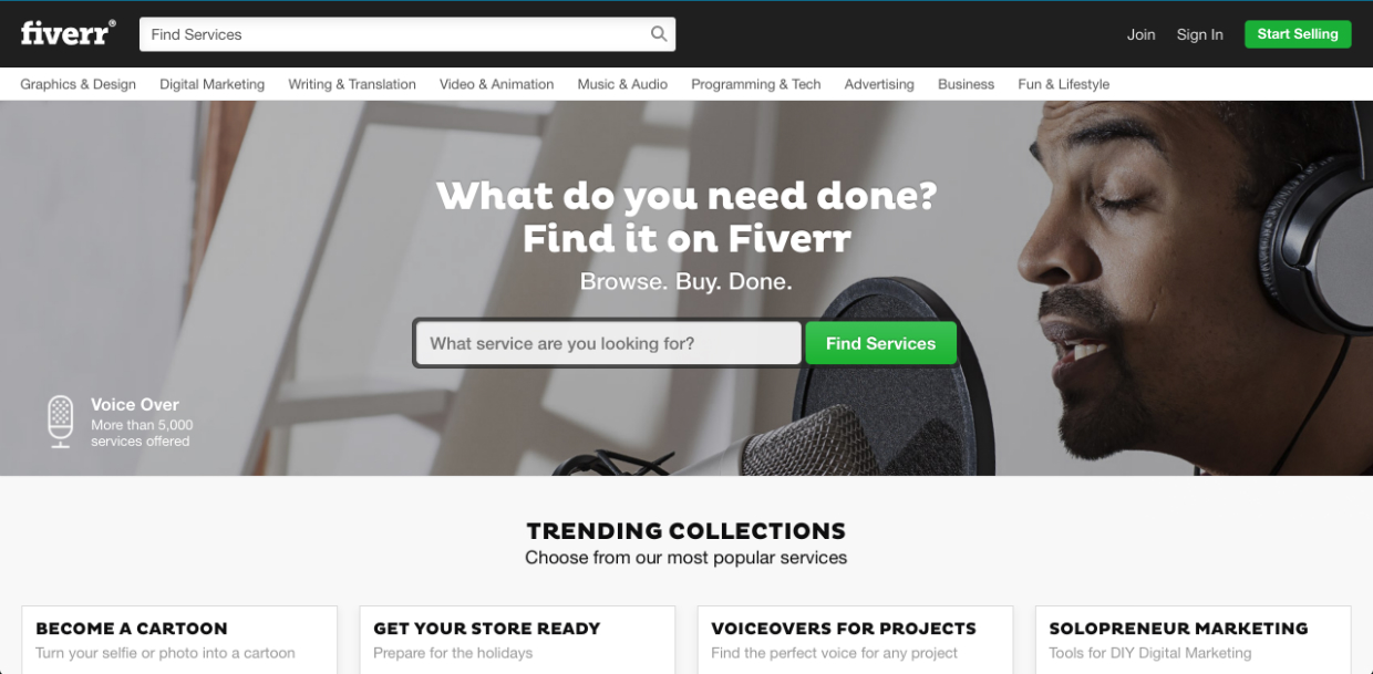 Fiverr (mikroslužby)