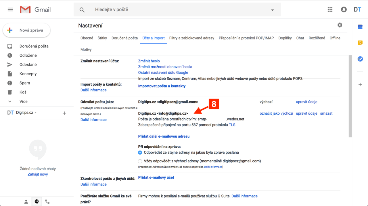 Odesílání z Gmailu 5